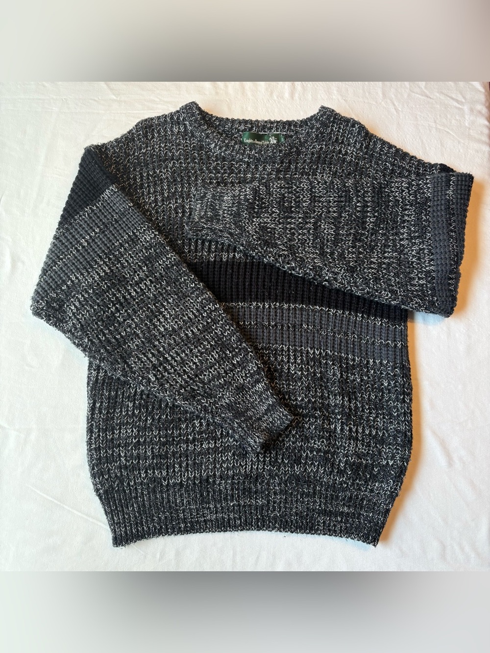 Vintage Knights of Round Table Knit Sweater Chunky textured Marled Knit